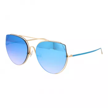 Óculos de sol de mulher ANA HICKMANN HI3068-5804D Armação de metal dourada/castanha borboleta UV400