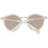 Óculos de sol de mulher ANA HICKMANN HI9066-49G21 - Armação de acetato Havana com lentes de policarbonato degradê castanhas, 49/21/145 mm