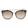 Óculos de sol de mulher ANA HICKMANN HI9080-62G21 Butterfly oversized dourado castanho degradê 62mm