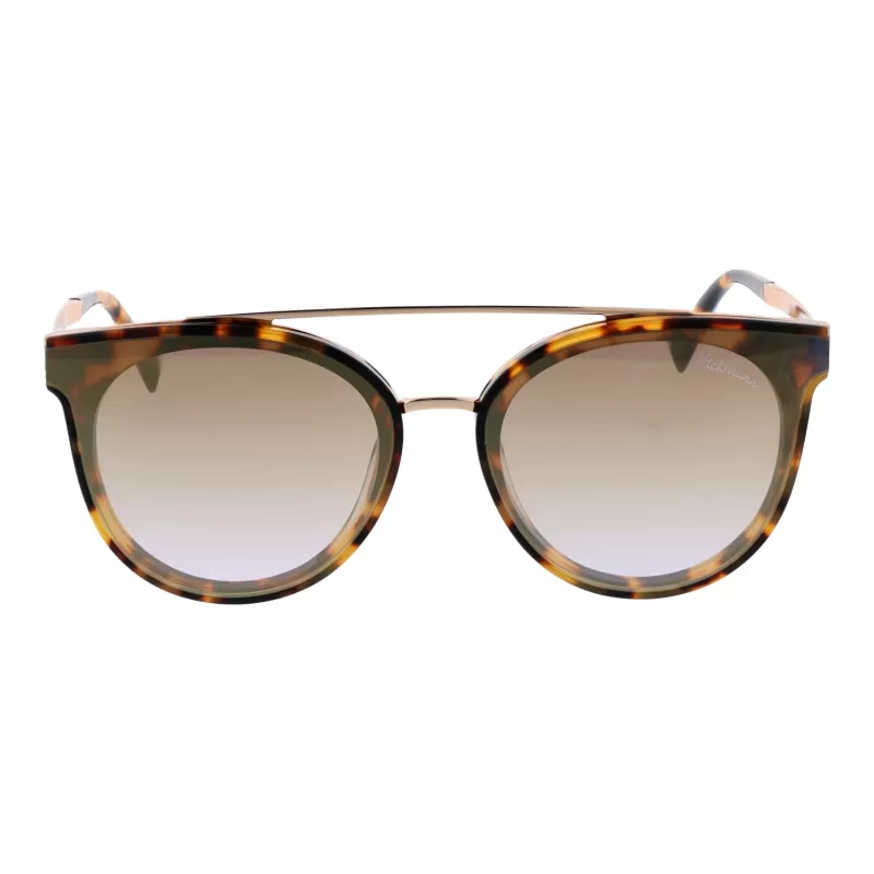 Óculos de sol de mulher ANA HICKMANN HI9080-62G21 Butterfly oversized dourado castanho degradê 62mm