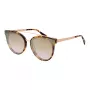 Óculos de sol de mulher ANA HICKMANN HI9080-62G21 Butterfly oversized dourado castanho degradê 62mm