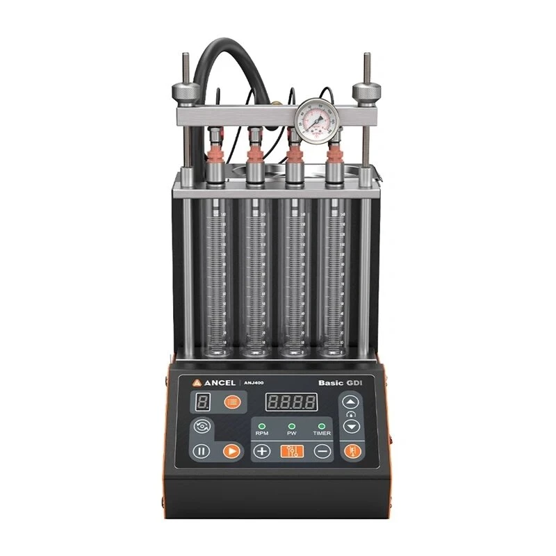 ANCEL ANJ400 limpador e testador de injetores de combustível por ultrassons para 4 cilindros