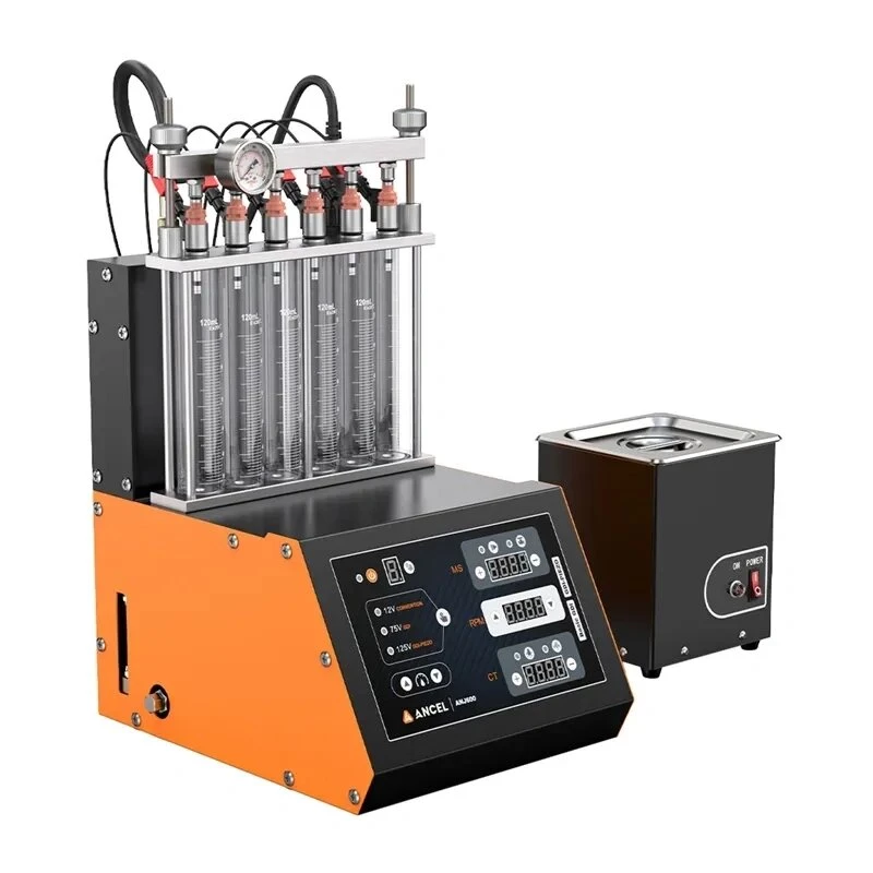 ANCEL ANJ600 limpa injetores de combustível automóvel - máquina de limpeza e teste por ultrassons