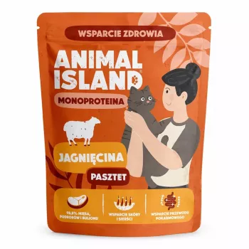 ANIMAL ISLAND Mono Lamb alimento húmido para gatos 100g
