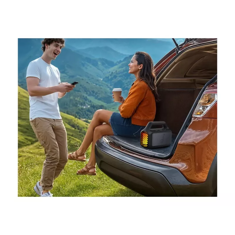 Anker Soundcore Boom 2 coluna Bluetooth portátil, 80 W, à prova de água, preta