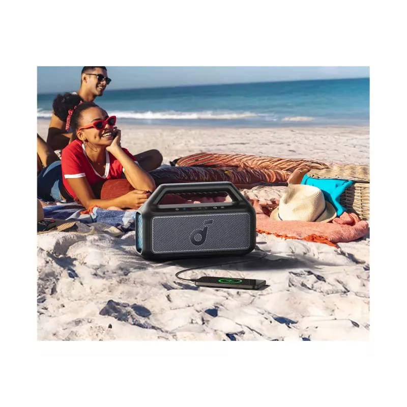 Anker Soundcore Boom 2 coluna Bluetooth portátil, 80 W, à prova de água, preta