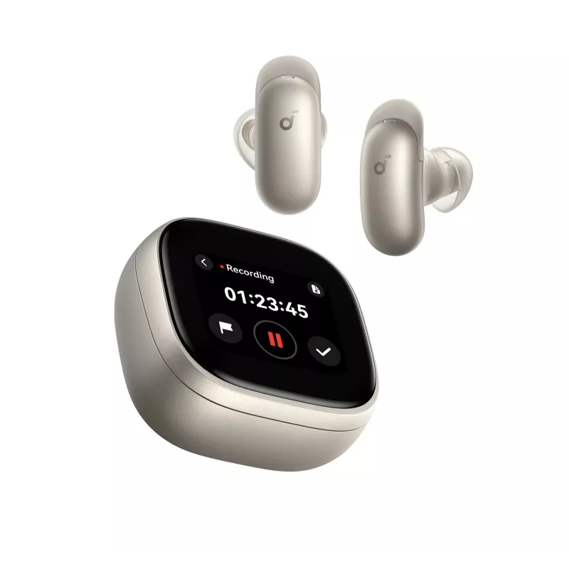 Anker Soundcore Liberty 5 Pro Max auriculares true wireless, Bluetooth, cancelamento de ruído, Titanium Gold