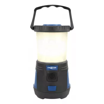 Lanterna de campismo a bateria ANSMANN CL600B - preto/azul - ABS - gancho de suspensão - IPX4 - 600 lúmenes