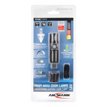 Lanterna ANSMANN Future T350FR 350 lúmen CREE LED foco ajustável IPX4