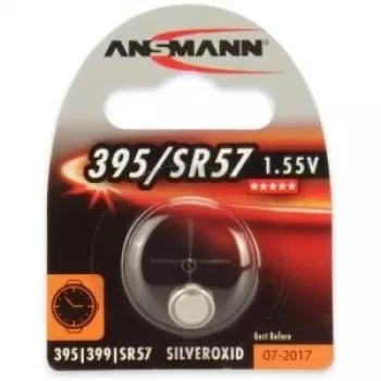 ANSMANN Pilha de óxido de prata tipo botão 395/SR57 1,55V, pack de 1 blister 1516-0017