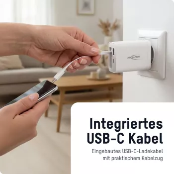ANSMANN Carregador USB 230PD 30W branco