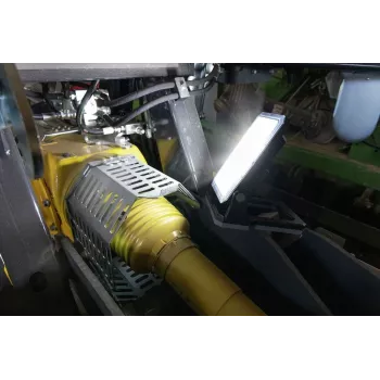 Lanterna de trabalho LED recarregável ANSMANN WL2000R-ECO, 2000 lm, 6500K, IP54, powerbank, preto/cinzento