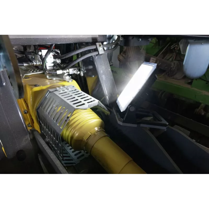 Lanterna de trabalho LED recarregável ANSMANN WL2000R-ECO, 2000 lm, 6500K, IP54, powerbank, preto/cinzento