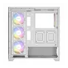 Caixa gaming ATX Mid-Tower Antec CX300 ARGB, branco, vidro temperado, 4 ventoinhas ARGB