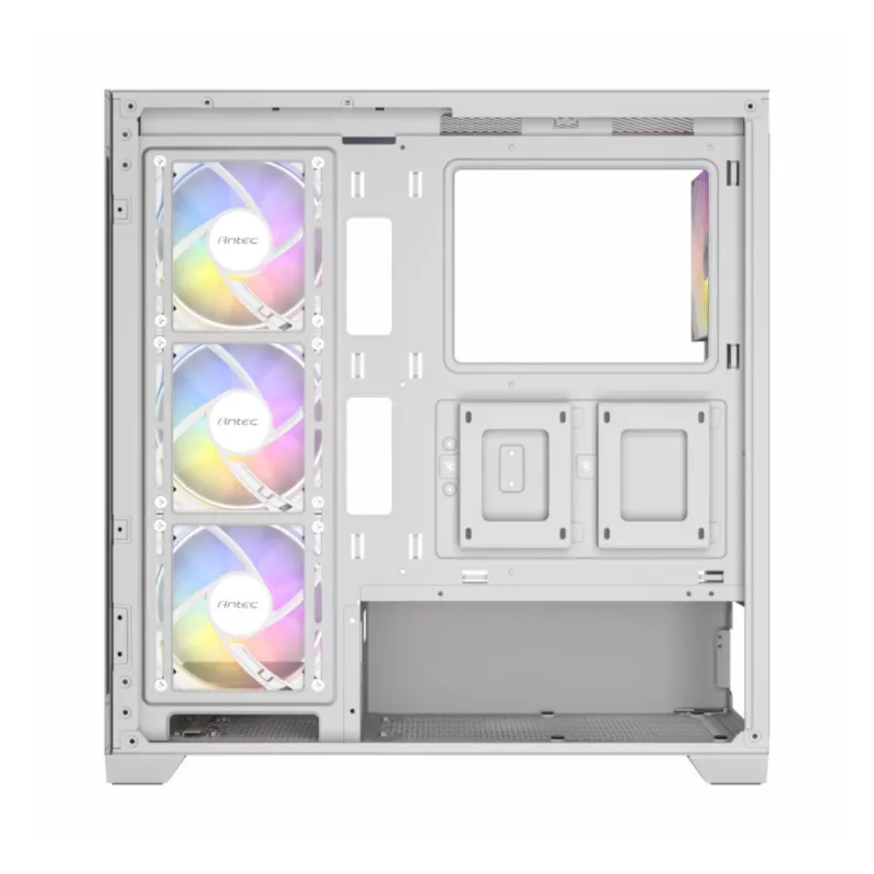 Caixa gaming ATX Mid-Tower Antec CX300 ARGB, branco, vidro temperado, 4 ventoinhas ARGB