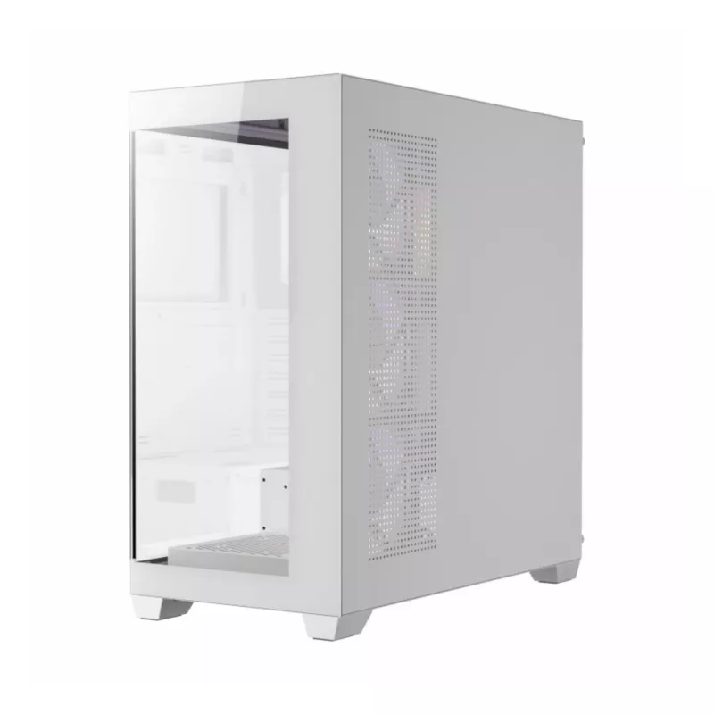 Caixa gaming ATX Mid-Tower Antec CX300 ARGB, branco, vidro temperado, 4 ventoinhas ARGB