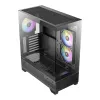 Caixa de gaming mid-tower Antec CX700 ARGB B - vidro temperado, 4 ventoinhas ARGB, suporte E-ATX, preto