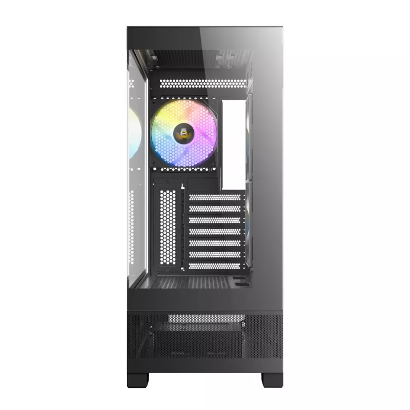 Caixa de gaming mid-tower Antec CX700 ARGB B - vidro temperado, 4 ventoinhas ARGB, suporte E-ATX, preto