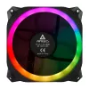 Ventoinha de caixa Antec Prizm 120 ARGB pack de 5 + controlador - preto