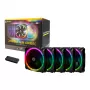 Ventoinha de caixa Antec Prizm 120 ARGB pack de 5 + controlador - preto