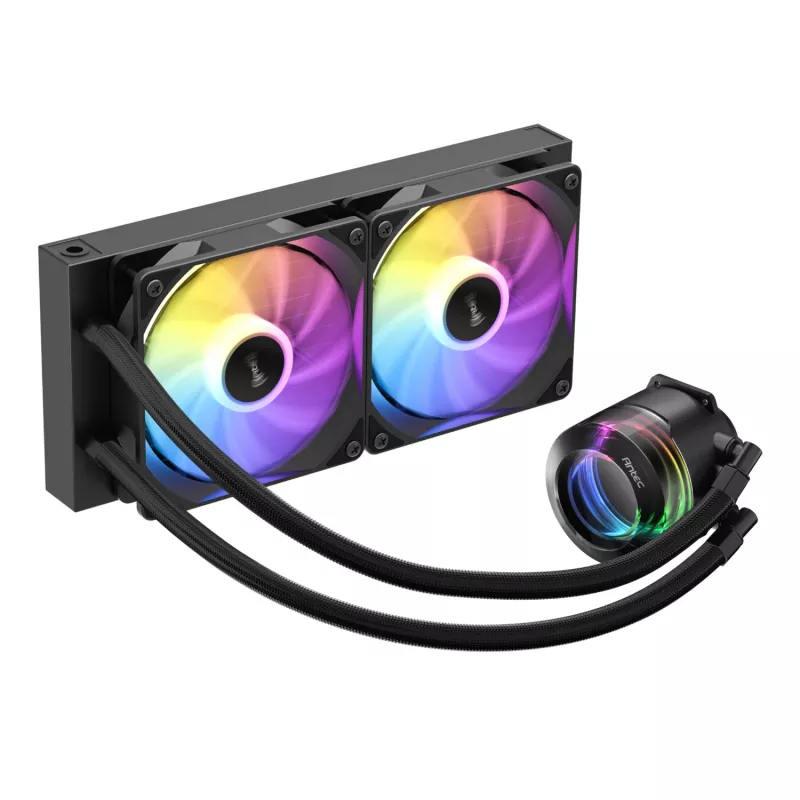 Refrigeração líquida AIO para CPU Antec VORTEX LUM 240 ARGB – preto