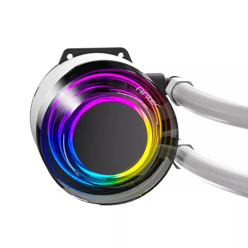 Refrigeração líquida para CPU AIO Antec VORTEX LUM 360 ARGB - branco