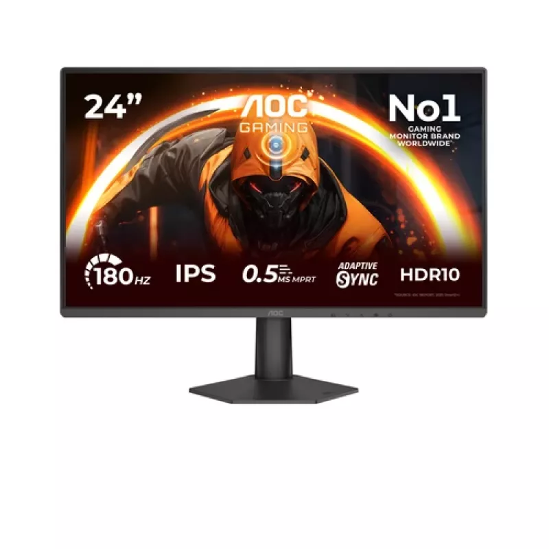 AOC 24G50F Monitor gaming 60,5 cm (23,8 polegadas) Full HD IPS 180Hz 4ms HDR HDMI DisplayPort VESA