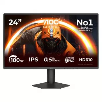 AOC 24G50F Monitor gaming 60,5 cm (23,8 polegadas) Full HD IPS 180Hz 4ms HDR HDMI DisplayPort VESA
