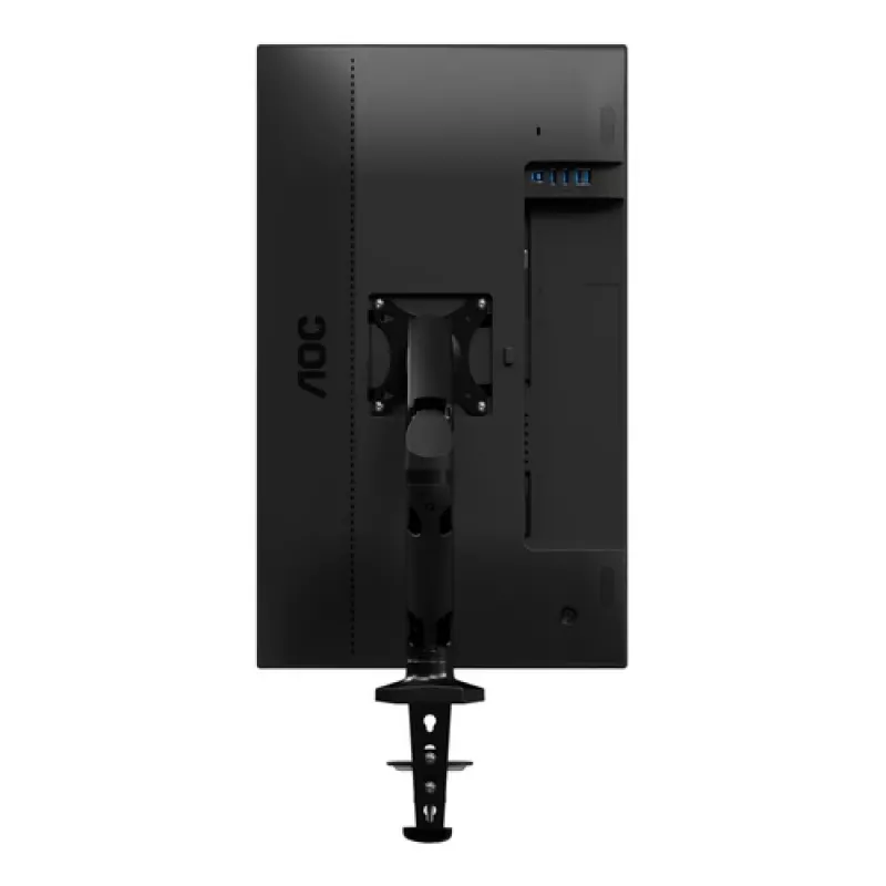 Braço de monitor articulado individual AOC AS110D0 – fixação à secretária – alumínio – preto – para LCD até 27 polegadas