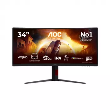 AOC Gaming CU34G4ZCA monitor gaming VA curvo WQHD de 34 polegadas, 250Hz