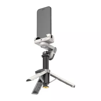 AOCHUAN M3 Pro gimbal AI tripé bastão de selfie 180 cm com lâmpada LED e iluminação RGB preto