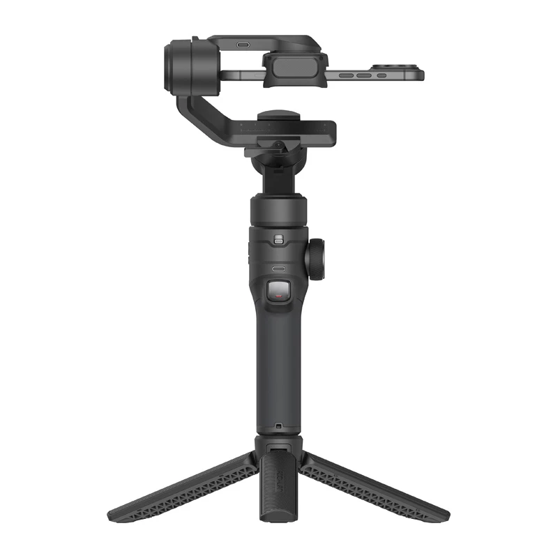 AOCHUAN S3 gimbal para smartphone com rastreamento por IA, ecrã tátil LED, luz e powerbank