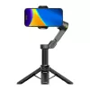 AOCHUAN Smart X3 estabilizador gimbal com rastreamento por IA, luz LED e bastão de selfie para smartphone, preto