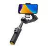 AOCHUAN Smart X3 estabilizador gimbal com rastreamento por IA, luz LED e bastão de selfie para smartphone, preto