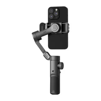 AOCHUAN Smart XE estabilizador gimbal de 3 eixos com rastreamento por IA e controlo por gestos para smartphone, preto