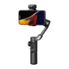 AOCHUAN Smart XE estabilizador gimbal de 3 eixos com rastreamento por IA e controlo por gestos para smartphone, preto