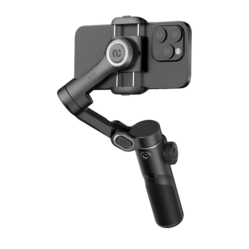 AOCHUAN X2 estabilizador gimbal standard para smartphone com reconhecimento de gestos e bastão de selfie, preto