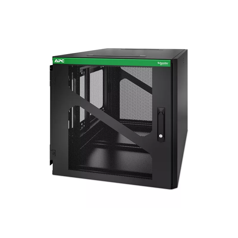 APC NetShelter Armário Rack de parede 12U com profundidade lateral para UPS, preto