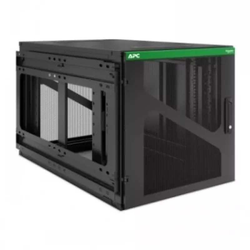 APC NetShelter Armário Rack de parede 12U com profundidade lateral para UPS, preto