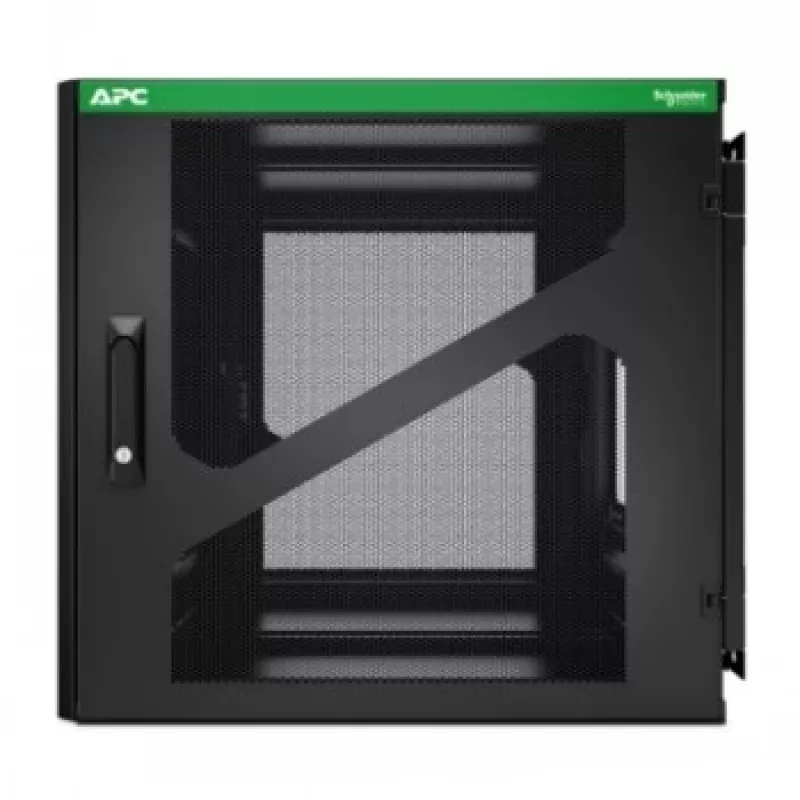 APC NetShelter Armário Rack de parede 12U com profundidade lateral para UPS, preto