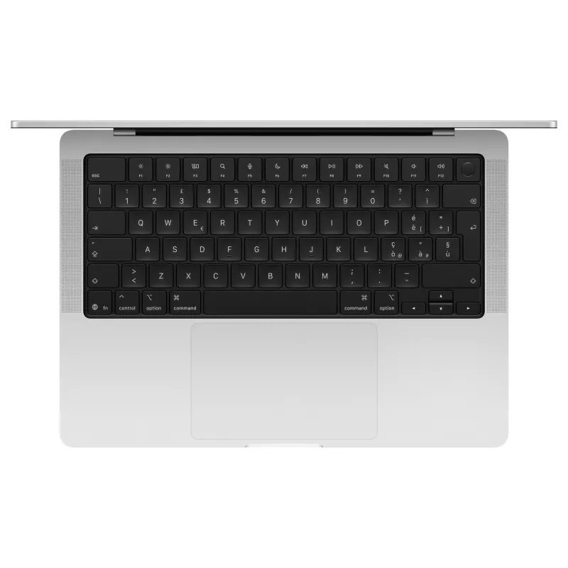 Apple MacBook Pro 14 M5 prateado, CPU M5-10C, GPU 10C, 24GB RAM, 1TB SSD, layout de teclado alemão, vidro nanotexturado, fonte de alimentação USB-C 96W