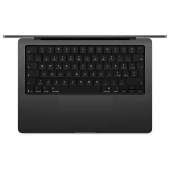 Apple MacBook Pro 14 M5 Space Black, 24GB RAM, 4TB SSD, layout de teclado alemão, Nano-Texturglas, fonte de alimentação USB-C 70W