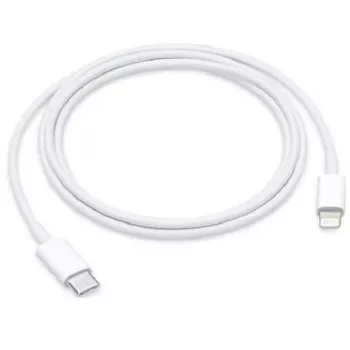 Cabo de dados Apple MX0K2ZM/A iPhone USB-C para Lightning 1m branco (a granel)