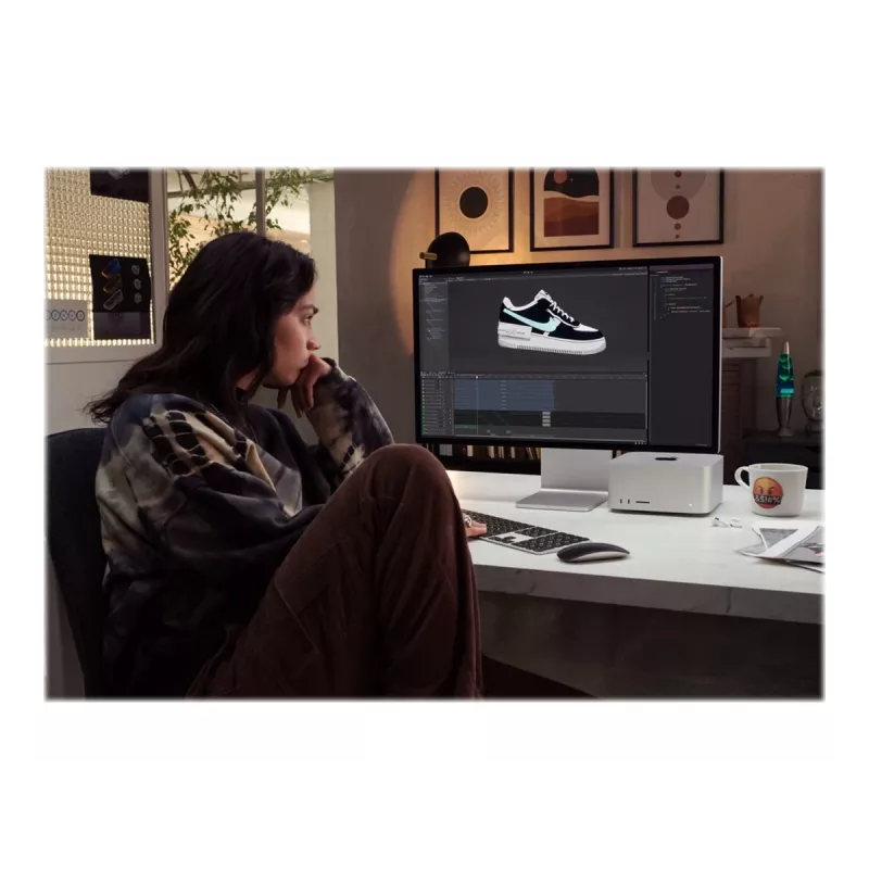 Monitor Apple Studio Display 27 polegadas 5K Retina, vidro standard, Prateado, suporte inclinável