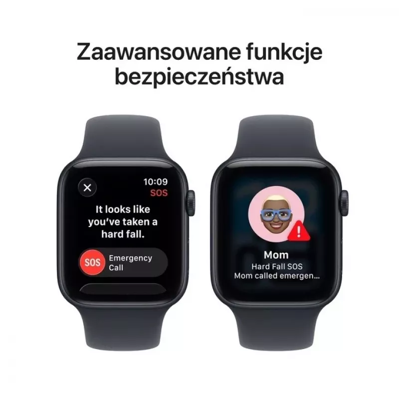 Apple Watch SE 3 (2025) GPS 40mm caixa de alumínio Midnight, pulseira desportiva Midnight S/M