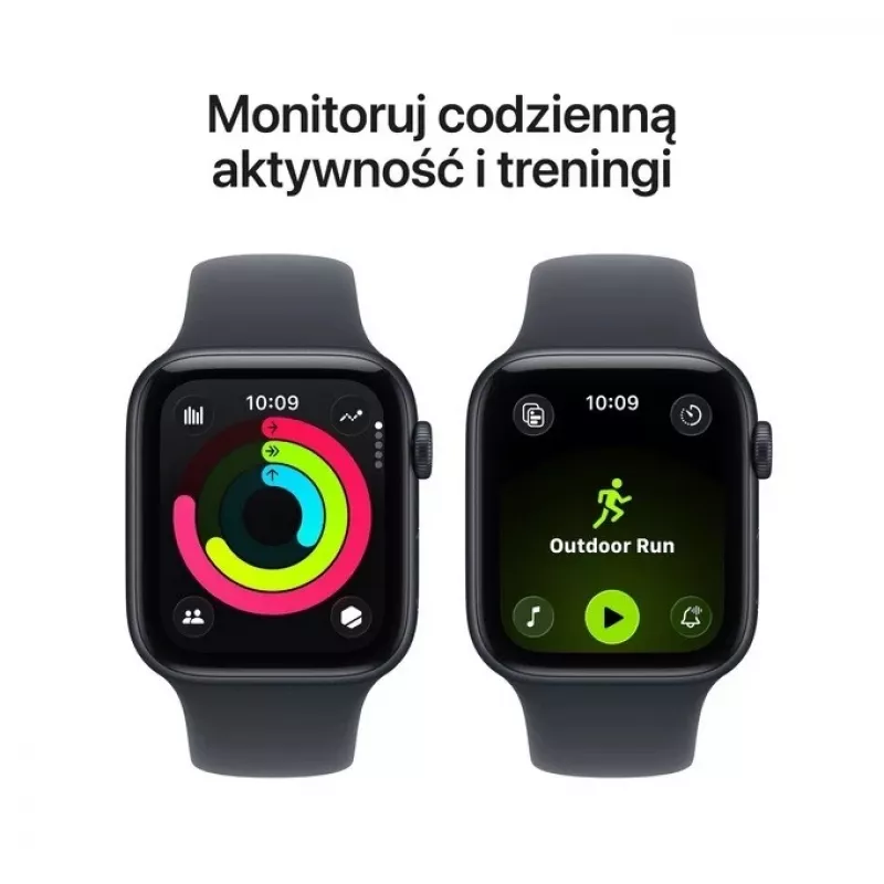 Apple Watch SE 3 (2025) GPS 40mm caixa de alumínio Midnight, pulseira desportiva Midnight S/M