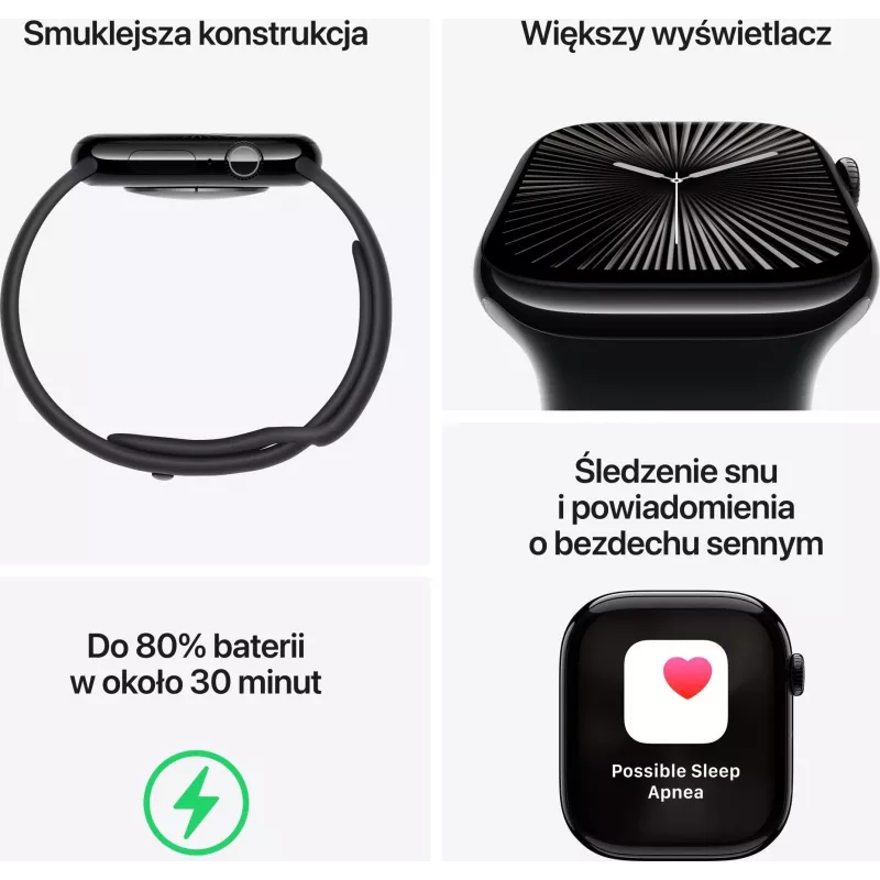 Apple Watch Series 10 LTE 42mm alumínio ouro rosa (MWX93QL/A)
