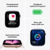 Apple Watch Series 11 (2025) GPS 46mm caixa de alumínio prateada com bracelete desportiva Purple Fog M/L