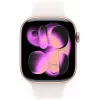 Apple Watch Series 11 GPS 46mm caixa de alumínio ouro rosa com bracelete desportiva Light Blush - S/M, modelo A3333, MEV64RK/A