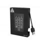Apricorn Aegis Padlock Fortress A25-3PL256-500F disco externo - 500GB - USB 3.2 Gen 1 - encriptação de hardware AES 256-bit - preto